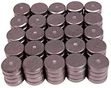 Creative Hobbies 100 Pack of .709 inch (18mm) Round Disc Flat Circle Magnets Bulk for Crafts, Science, Hobbies, DIY Refrigerator, Whiteboard, Fridge Magnets