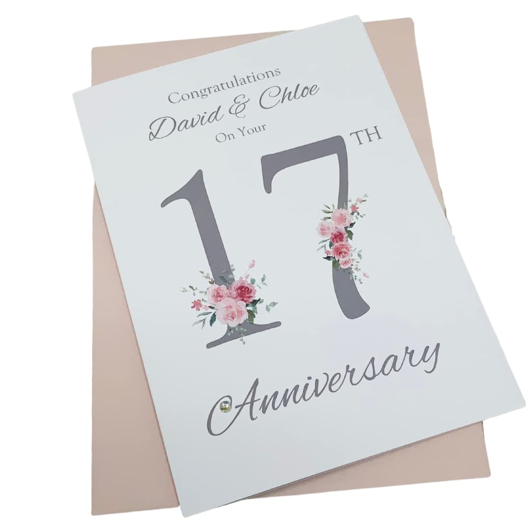 17th Wedding Anniversary Card Personalised Furniture 17 Years - FN 17 — image 1
