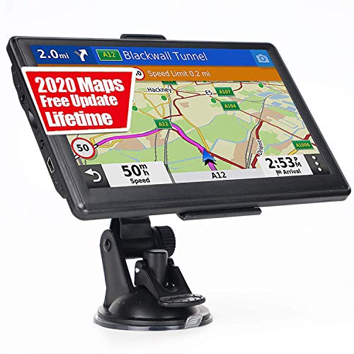 GPS Navigation for Car Truck RV, Latest 2020 Map 7 Inch OHREX GPS Navigator System, GPS for Truck Drivers Commercial, Free Lifetime Map Update, Spoken Turn-by-Turn Direction, Driver Alerts (Renewed)