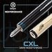 Collapsar CXL400 Pool Cue with 1X1 Hard Case,Low Deflection Shaft 13mm Black Tip Billiard Ques Sticks,58