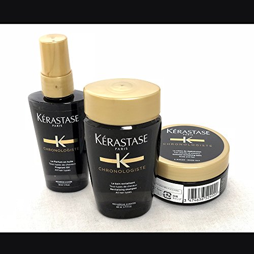 Preisvergleich Produktbild Kérastase Haarpflege Chronologiste Geschenkset Bain Revitalisant 80 ml + Creme de Regeneration 75 ml + Parfum en Huile 50 ml 1 Stk.