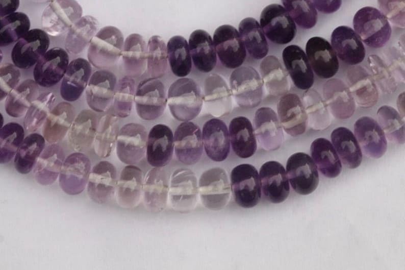 Perles rondes en améthyste naturelle de 6-7 mm pour la création de bijoux DIY