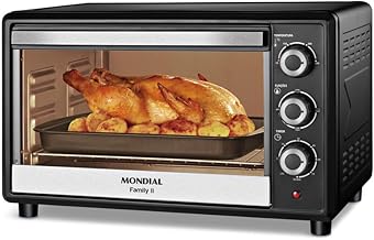 MONDIAL Forno Elétrico 42L Family II, Preto/Inox, 1600W, 220V - FRN-42-B