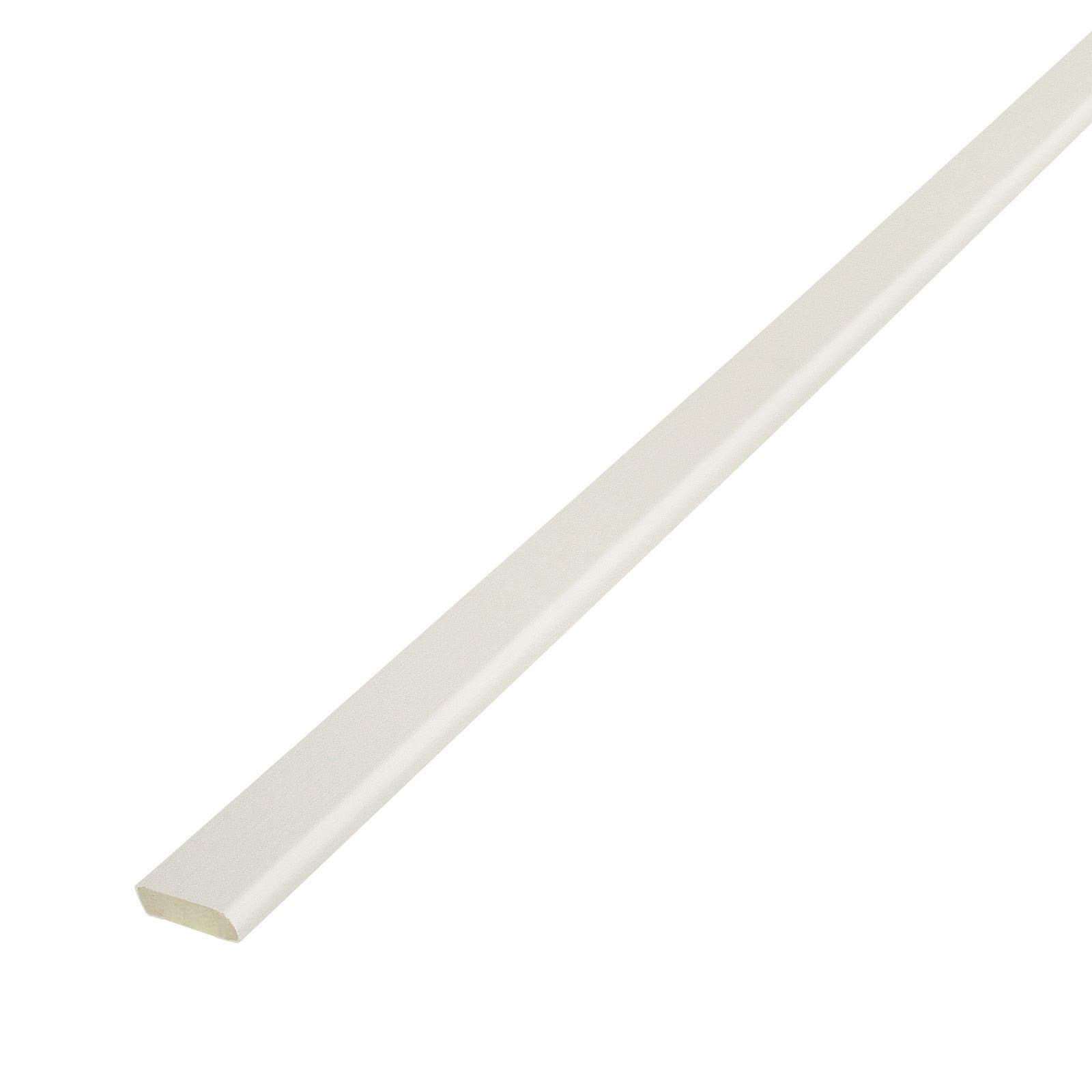 White Ash, 20mm x 5m Cloaking Fillet uPVC Plastic Window Door Architrave Trim
