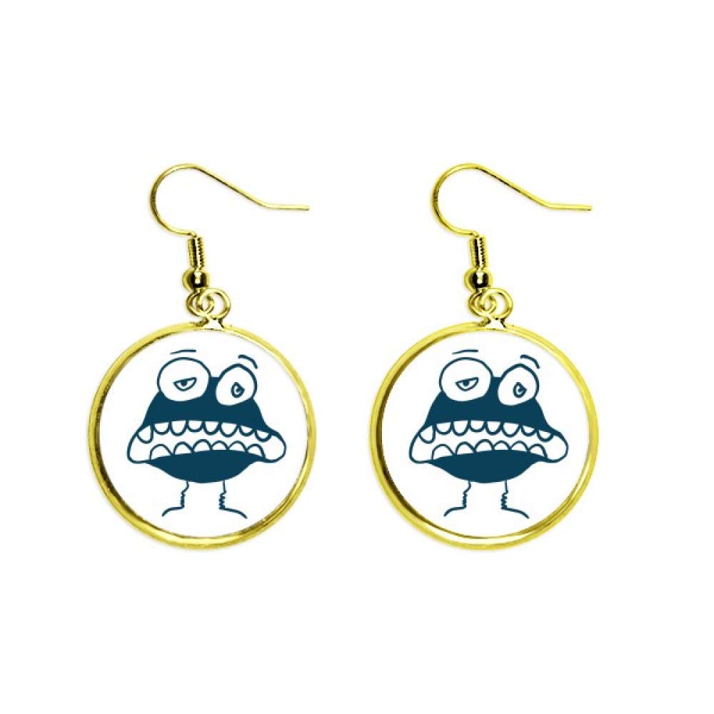 Pendientes alienígena dorados el regalo original para mujeres con estilo 2