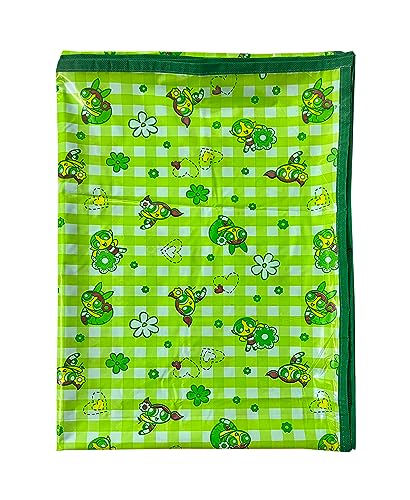Image of EcoSoft Plastic Sheet,PVC Sheet for Kids,Rubber Sheet for Babies,Bed Wetting Protector(90 x 135 cm) (Green PPG)