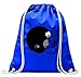 'Turn Bolsa "Casco de hockey sobre hielo de diseño trabajador Casco de fútbol de equipo de protección de deportes con cordón – 100% algodón de bolsa Con Asas De Mochila de bolsa de deporte, azul