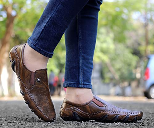 Image of AADI Men's Synthetic Leather Outdoor Casual Loafer Shoes