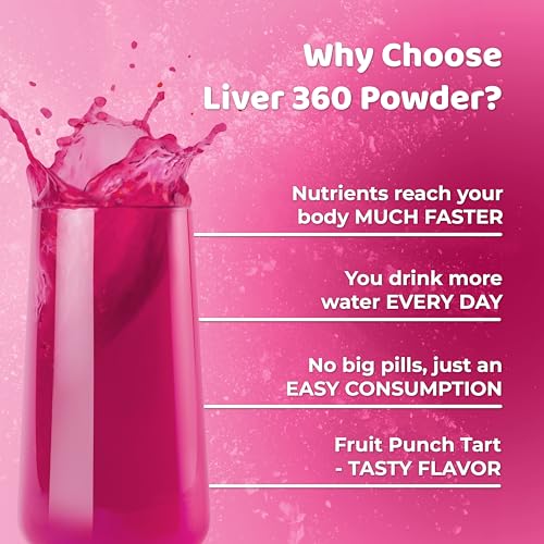 Liver 360 - Fruit Punch Flavored Liver Support Powdered Supplement, 1 Bottle - Image 3