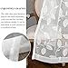 White Sheer Curtains 84 inches Long Leaves Embroidered Window Curtain Sheer Voile Panels for Living Room & Bedroom, 54x84, Two Panels