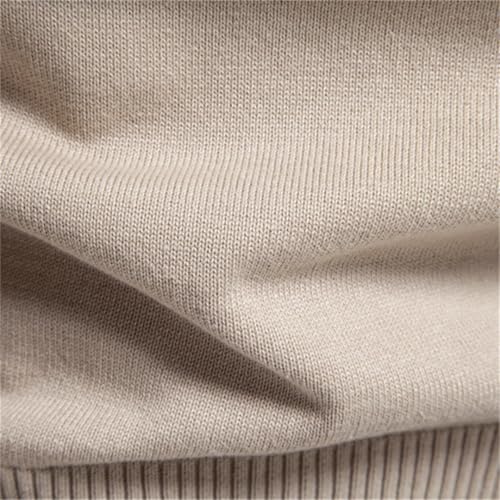 Mens V-Neck Solid Pullover Sweaters Cotton Long Sleeve Casual Social Knitted Sweater Tops3