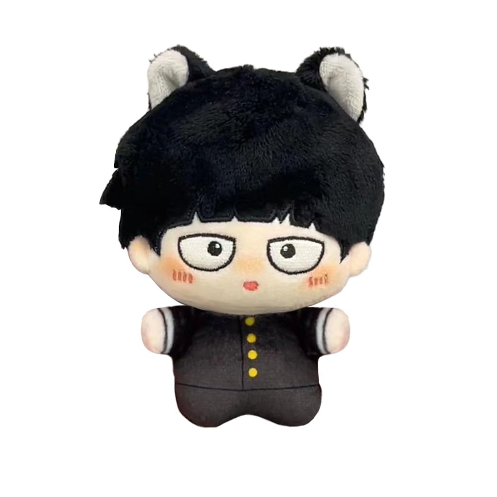 Gooyeh Mob Plush Cushion Mob Anime Soft Figure Sofa Bedroom Cushion Bag Keychain Decoration Birthday Gifts for Friend Familiy 12cm — image 1