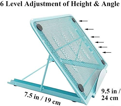 Soporte Ajustable Multifuncional para Laptop y Tablet, Color Azul miniatura 4