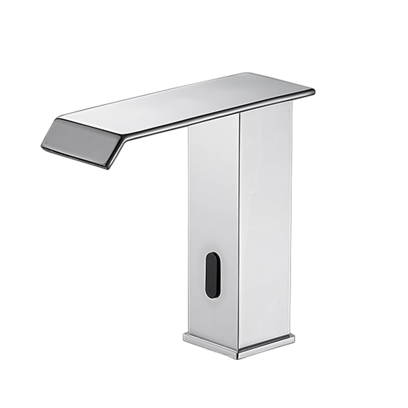 ZYCHSJXA Touchless Basin Tap Waterfall Mixer Taps for Bathroom Infrared Sensor Faucet Stainless Steel,Chrome,Low