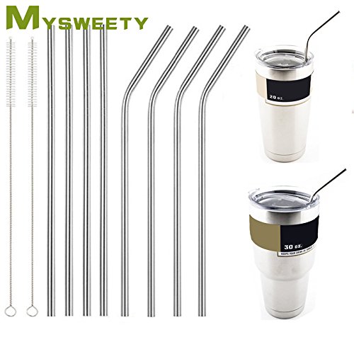 Straight A : Из нержавеющей Стали Для Питьевой Многоразовые Соломинки + Чистый Щетка Для 16 20 24 30 УНЦ. СТАКАН