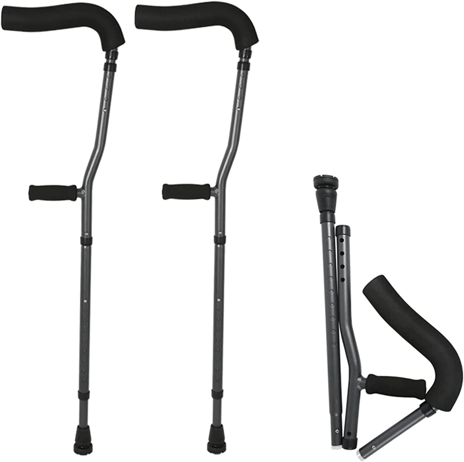 Kule dla dorosłych, kule z aluminium, z regulacją wysokości, kule medyczne, przenośne kule składane, trening rehabilitacyjny, praktyczne
