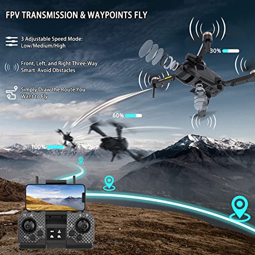 Drones for Adults with Cameras 4K GPS Drone with camera, Drone for Adults Kids RC Mini Drone Quadcopter, 5G FPV 60 Mins Flight, Brushless Motor, Auto Follow, Easter Gifts for Girls/Boys, 3 Batteries - Image 5