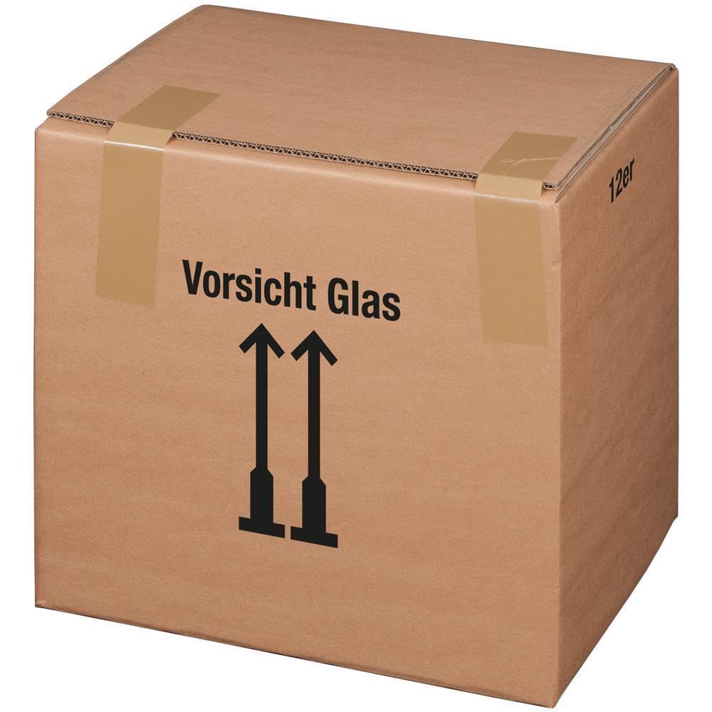 Flaschenkarton Versandkarton für Flaschen Weinkarton Versandkarton mit Einlagen 12 er - 5 Stück