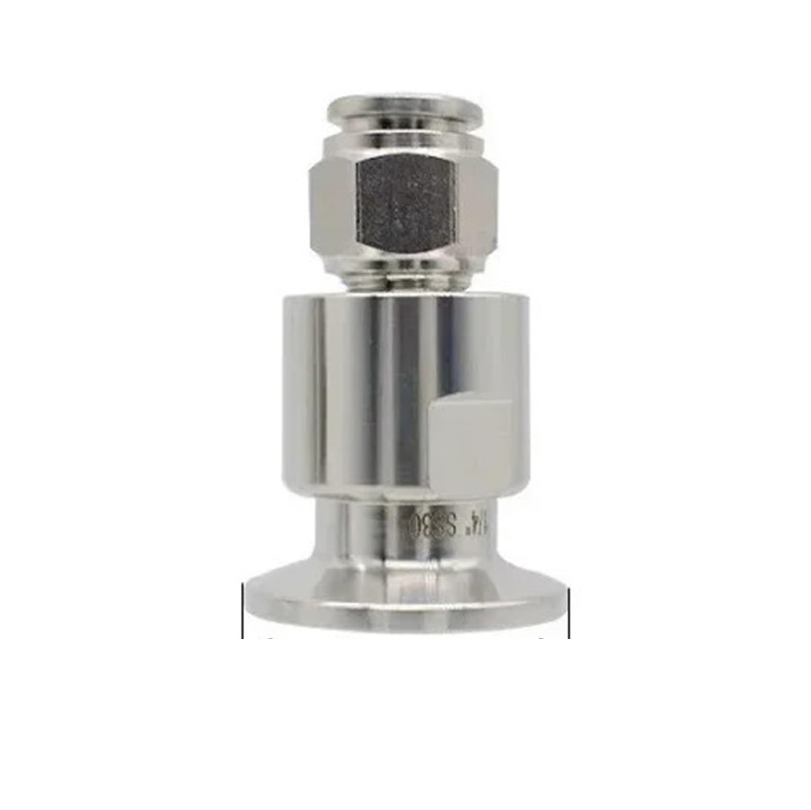 Conector de tubo neumático SS304 anticorrosivo y duradero para mangueras con Tri Clamp