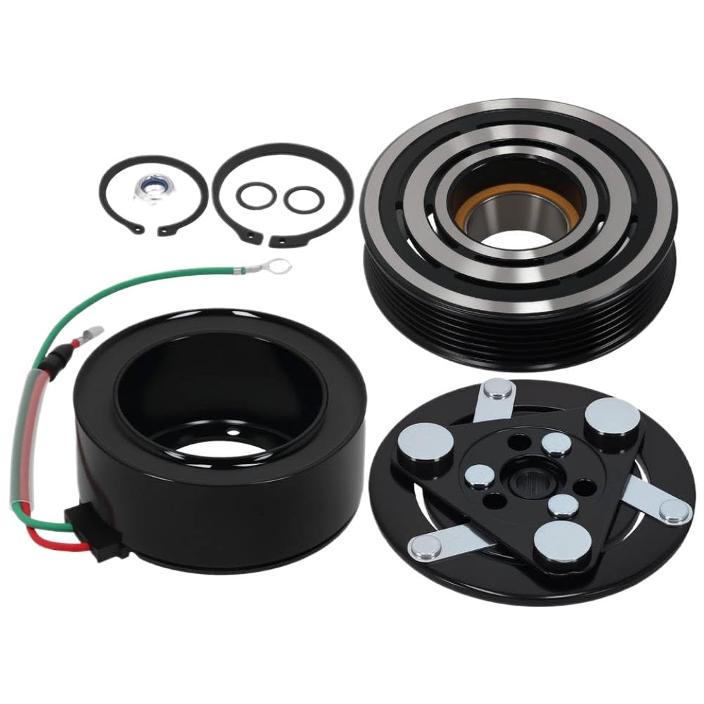 Nspmebtgw Onecolor A/C Compressor Clutch Kit Pulley Coil Plate Compatible With Civic 1.7L 2001-2005