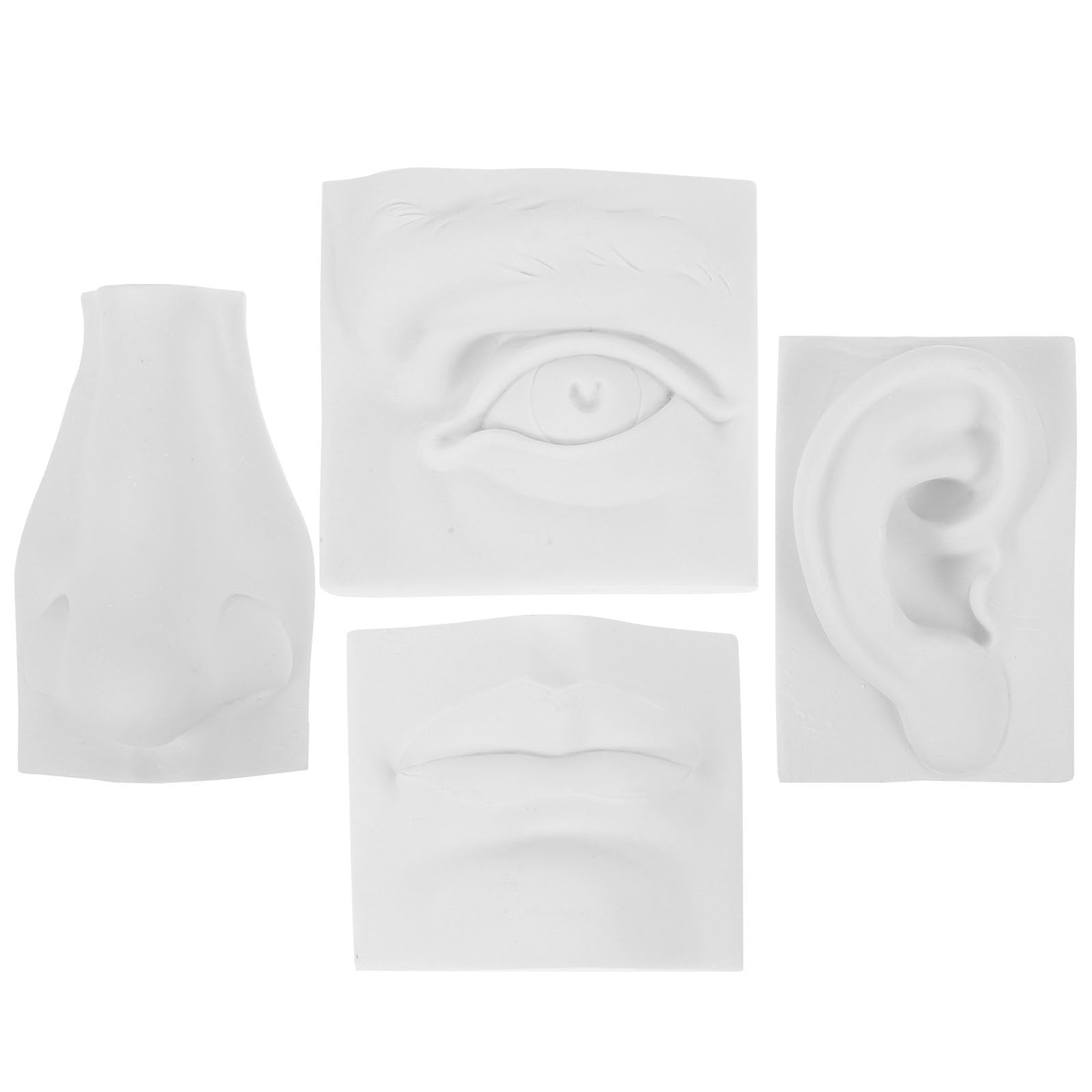 Sculptures de visages en plâtre Uonlytech pour une décoration intérieure moderne et artistique