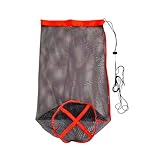 TVETE フローティングスカリ 50cm 3mロープ付属 活かし網 釣り網 タックルバッグ 軽量 キャンプ 渓流 磯釣り 釣り道具 収納しやすく 速乾