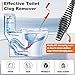 Toilet Auger 6FT - DIY Toilet Snake Drain Clog Remover Tool for Unclogging, Closet Auger Toilet Snake 6 FEET for Use Manually or with Drill, No Plumber Needed for Heavy Toilet Blockages