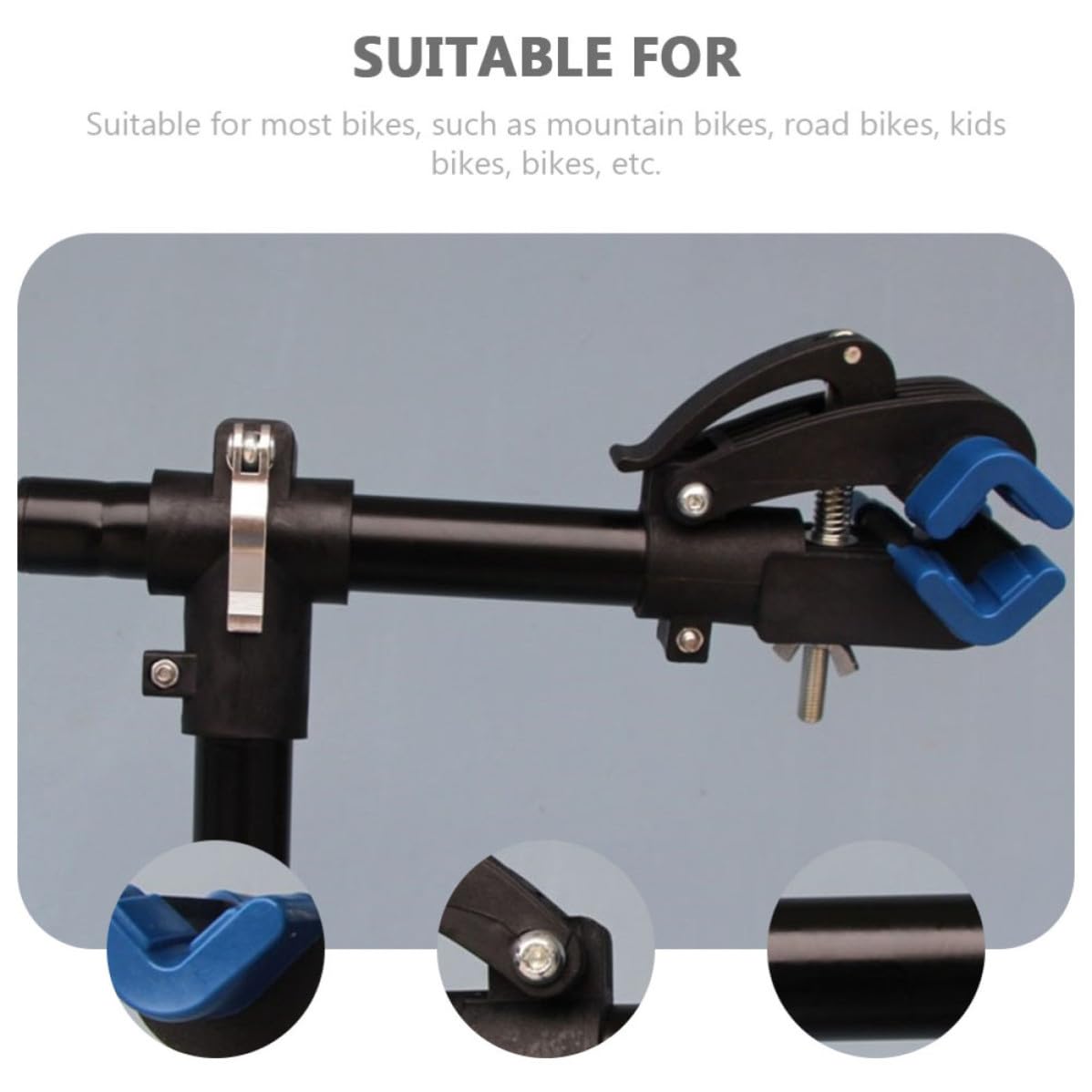 Soporte Colgante para Bicicletas de Pared, Negro, Tornillos