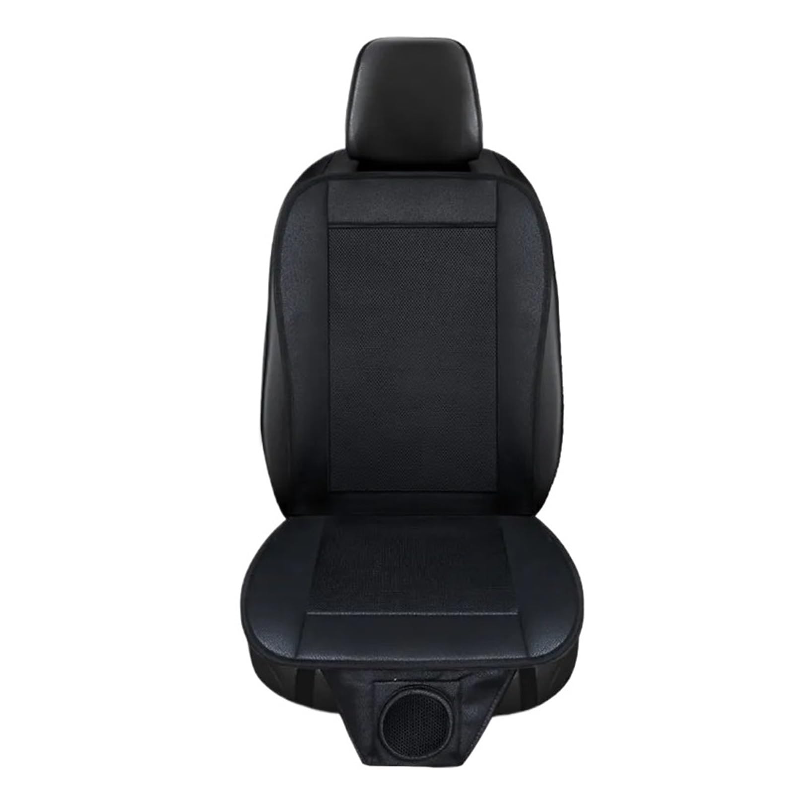 Copri Sedili Auto Cuscino Per Sedile Auto Estivo 3D Con 8 Ventole A Ventilazione Rapida Cuscinetto Refrigerato Set Coprisedili(1pc black 12V)