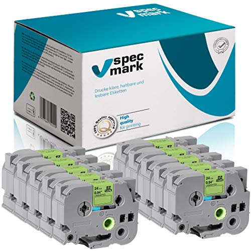 Bande TZe-D51 24mm fluorescente pour résoudre les problèmes de lisibilité en zone sombre