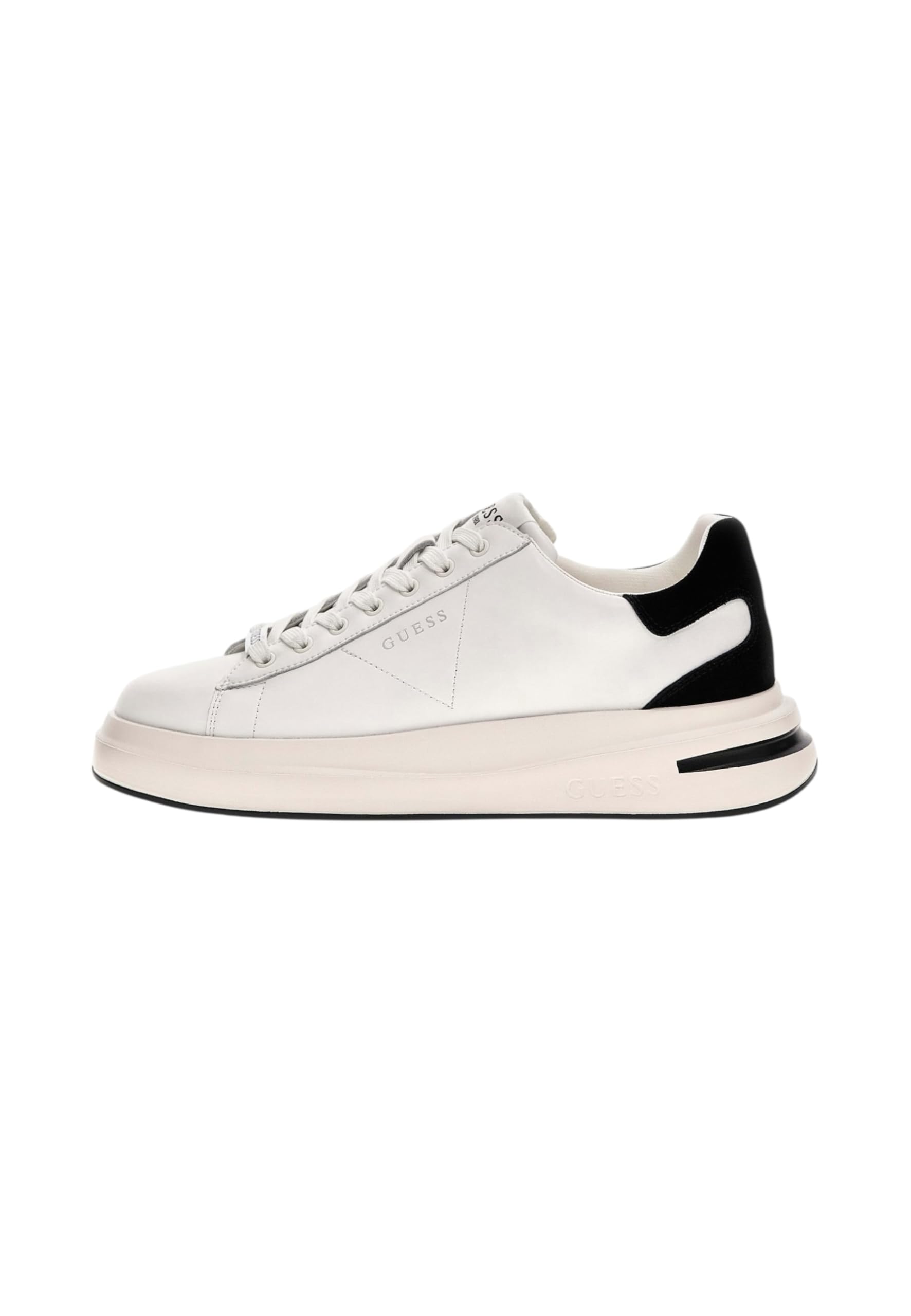 GuessMen'sELBASNEAKER Cupsole LOWWHITE BLACK42