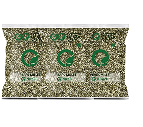 Image of Goshudh Bajra Sabut (Pearl Millet Whole Grain) | High-Fibre, Iron-Rich Millet for Everyday Health | 1 kg Each (Pack of 3) 3000gm
