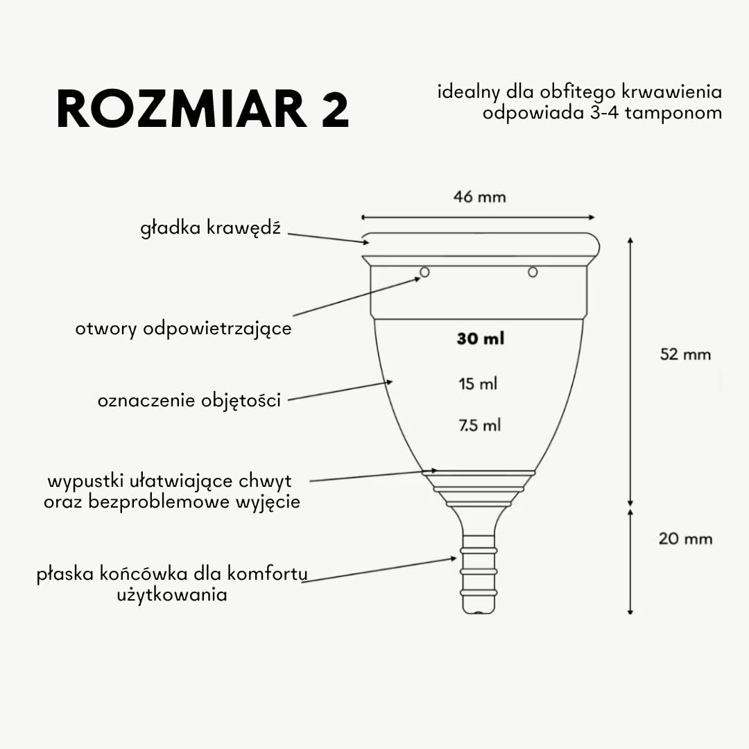 Lunette Kubeczek Menstruacyjny-Wielorazowy – Silikon Medyczny bez BPA – do 12 Godzin Komfortu – Alternatywa dla Tamponów – Wyprodukowany w Finlandii – Rozmiar 2 Violet