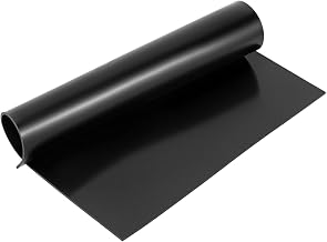 QWORK Rubber Sheet Roll, Solid Rubber Gasket Strip, 12" W x 12" L 1/8" Thick, for Sealing, Bumpers, Weather Stripping, DIY Gaskets, Crafts, Flooring