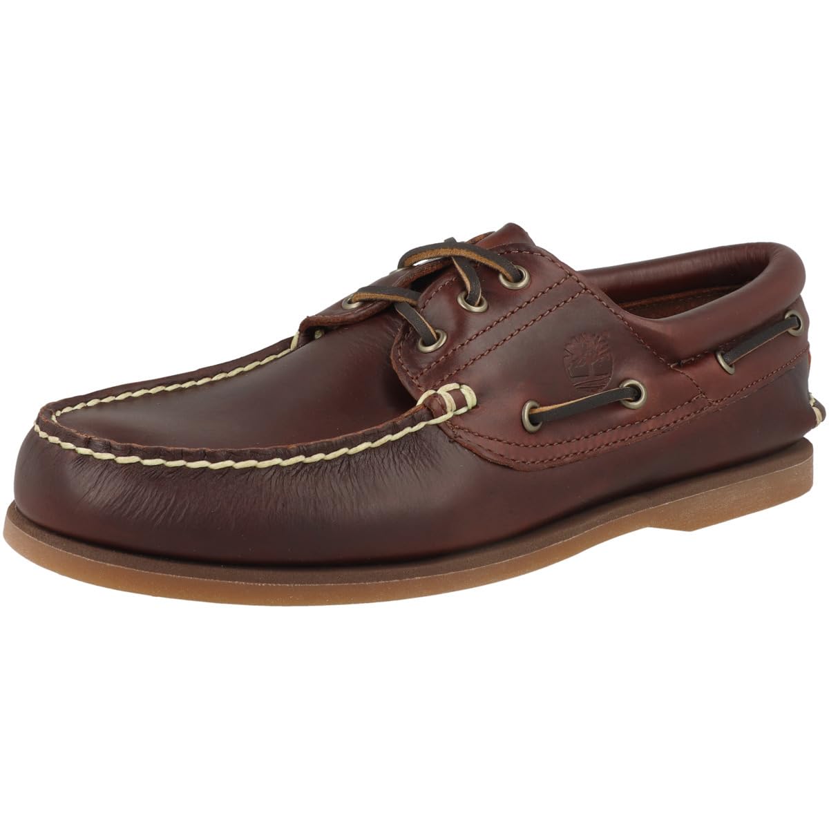 Timberland Mocassini Classic Boat 3 Eye Padded Collar Codice TB176015214 Marrone