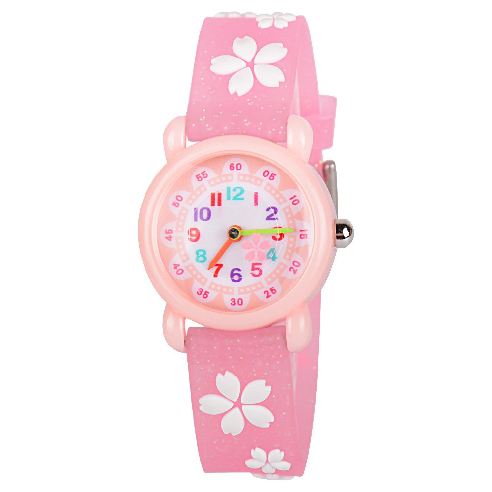 Venhoo Kids Watches 3D Cute Cartoon Waterproof Silicone Children Toddler Wrist