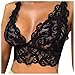 Pas Cher - Reggiseno sexy da donna, in pizzo, con reggiseno push-up, per yoga, Bra, 21-nero, M