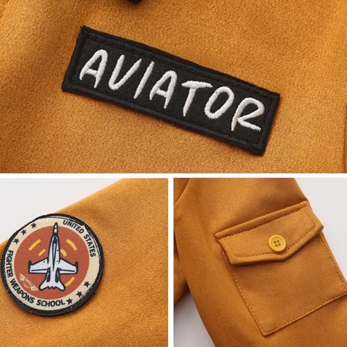 Disfraz infantil Aviador 9 piezas 11-12 años miniatura 6