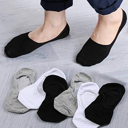 DIKHAWA Unisex Cotton Invisible No show Loafer Socks with anti slip silicon grip (Multicolour_Pack of 10) - Image 4 thumbnail