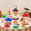JOYMEMO 8 Pieces Cuba Honeycomb Centerpieces, Havana Nights Table Centerpieces Decorations for Boys Girls, Cuba Theme Birthday Baby Shower Table Decor Party Supplies #1