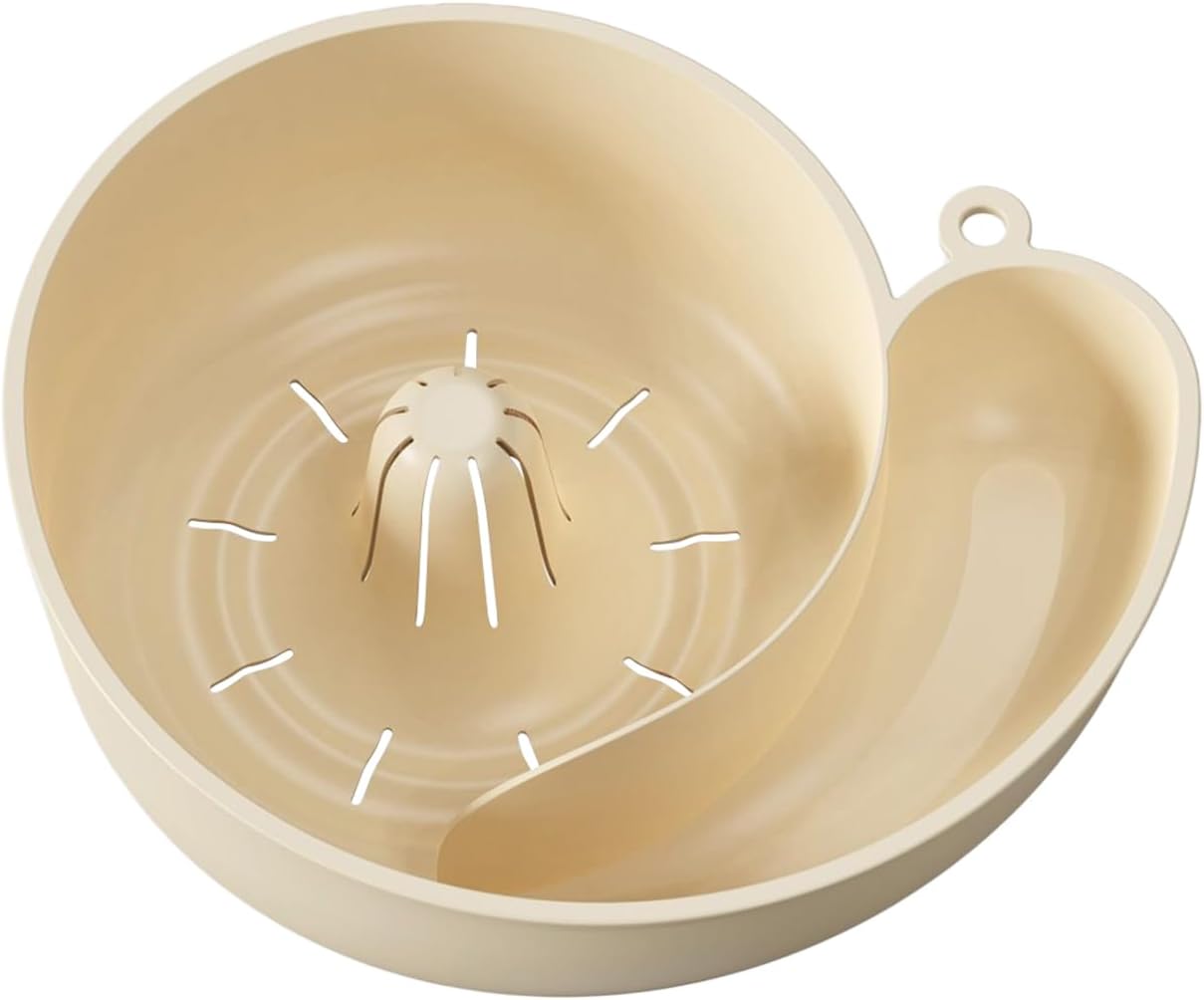 Fruit and Vegetable Wash, Berry Washer Spinner Bowls, Fruit Washing Bowl with Strainer, Multifunctonal, Portable, 23.5cm, for Home Dorm Apartment Picnic Camping