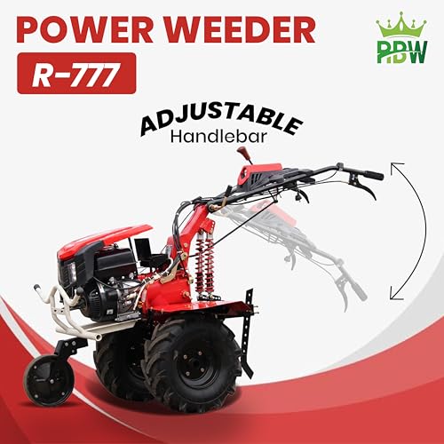 Image of RBW Power Weeder Petrol Machine 8.5hp | 265cc Havey Duty Tiller Cultivation Machine for Farming,Soil,Weeding & Garden 4 Strock Petrol Engine Machine (R-777)