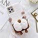 Custodia per Cellulare con Culo in Peluche Carino per iPhone 12 Mini 11 PRO Max 7 8 Plus X XR XS Max Cover Posteriore sfocata per iPhone SE 2020 per iphone7 WY376-1