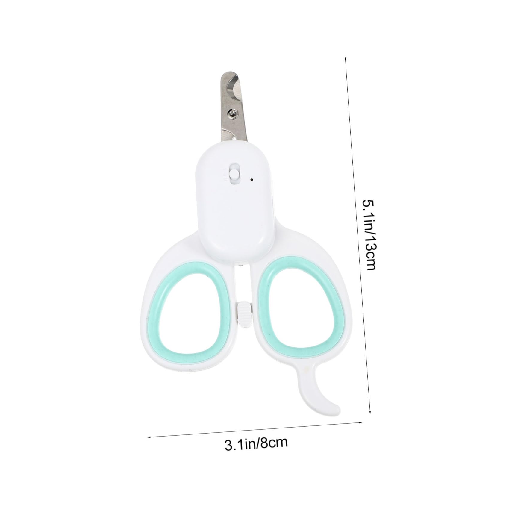 CORHAD 1Pc USB Rechargeable LED Pet Nail Clipper Professional Dog Cat Nail Trimming Tool with Light for Safe and Precise Grooming for All Pets with Long Nails