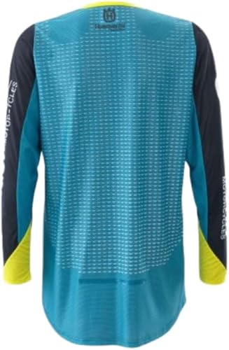 Miniatura 2 de Husqvarna RAILED Camisa PRO S, Azul amarillo turquesa