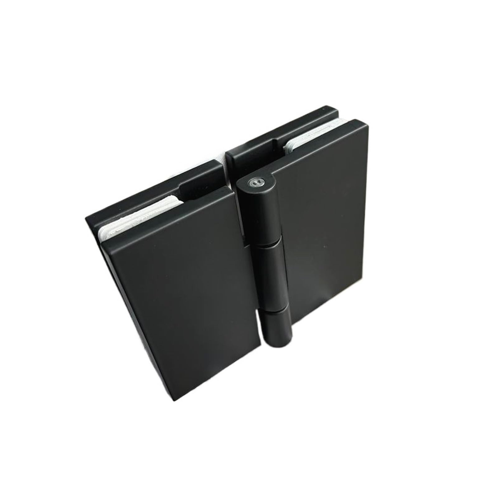 Chtkagv Matt Black Bathroom Shower Room Glass Hinge Clip