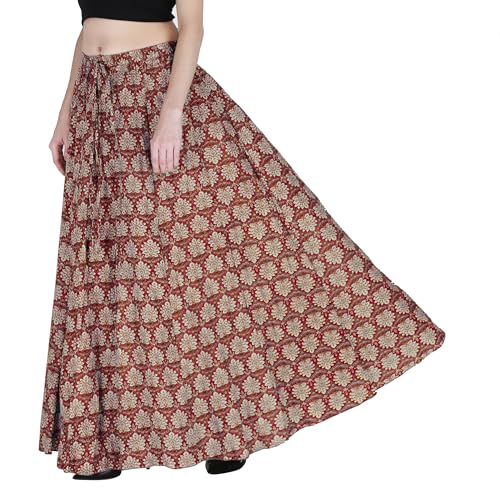 Image of Sttoffa Cotton Printed Women Wear Maxi Long Skirt 40 inch inch Full Length