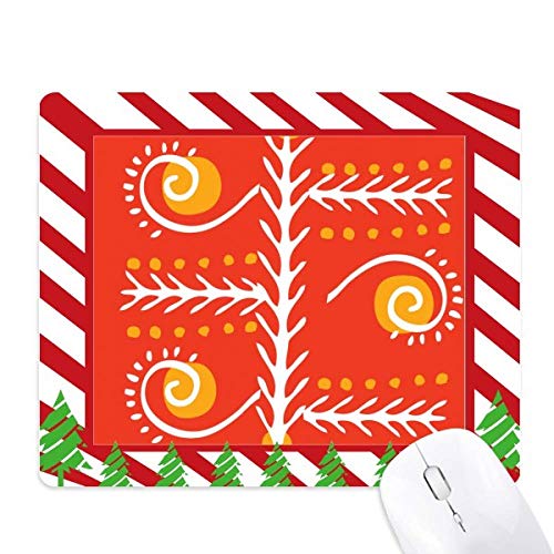 Tapis de souris Mexico Totems tapis de Noël en caoutchouc avec motif ancien