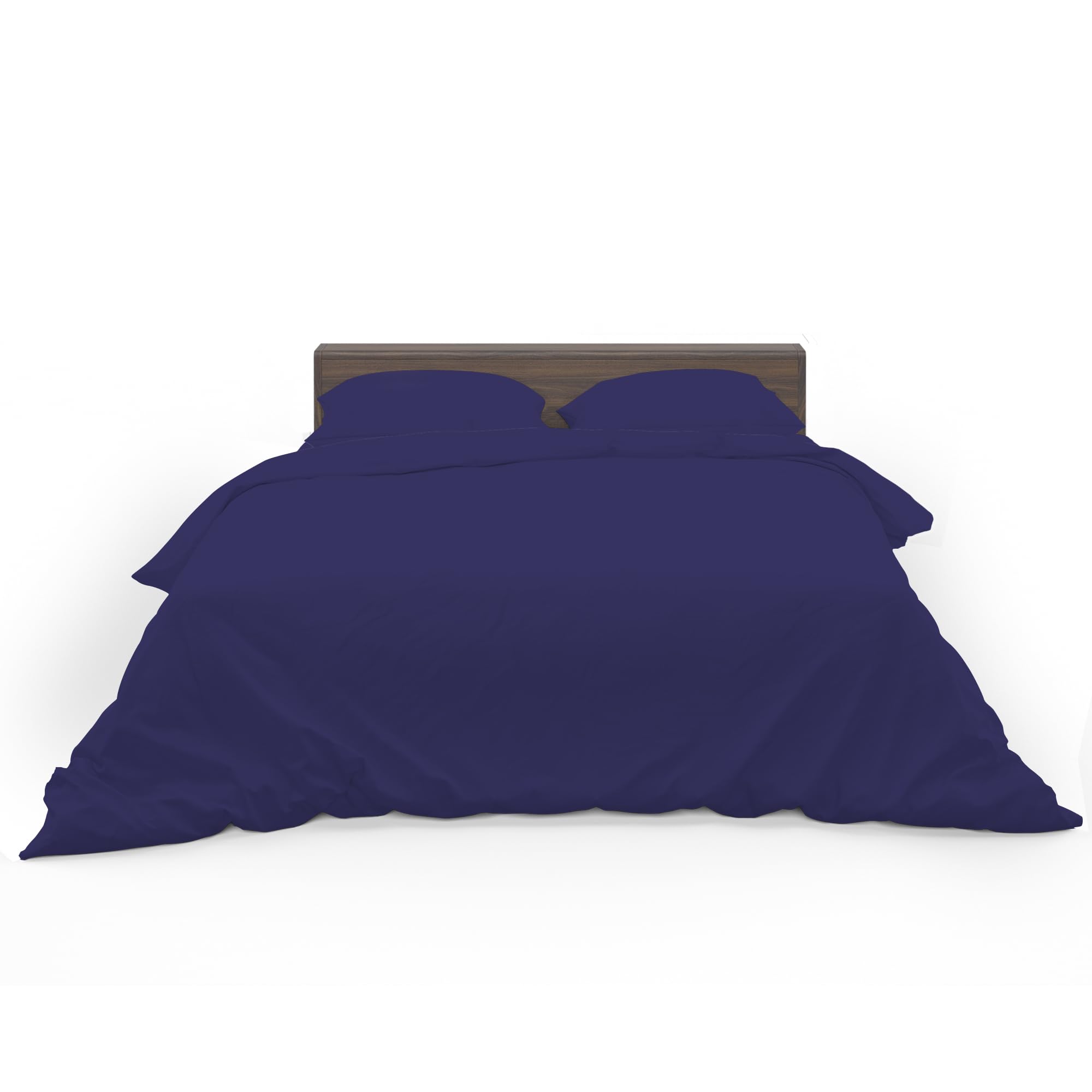 HOME ACE Navy Easy Care King Size Bed Duvet Cover 100% Poly Cotton Kingsize Duvet Set, Polycotton Duvet Cover Bedding King Size Beds Cotton Duvet Set