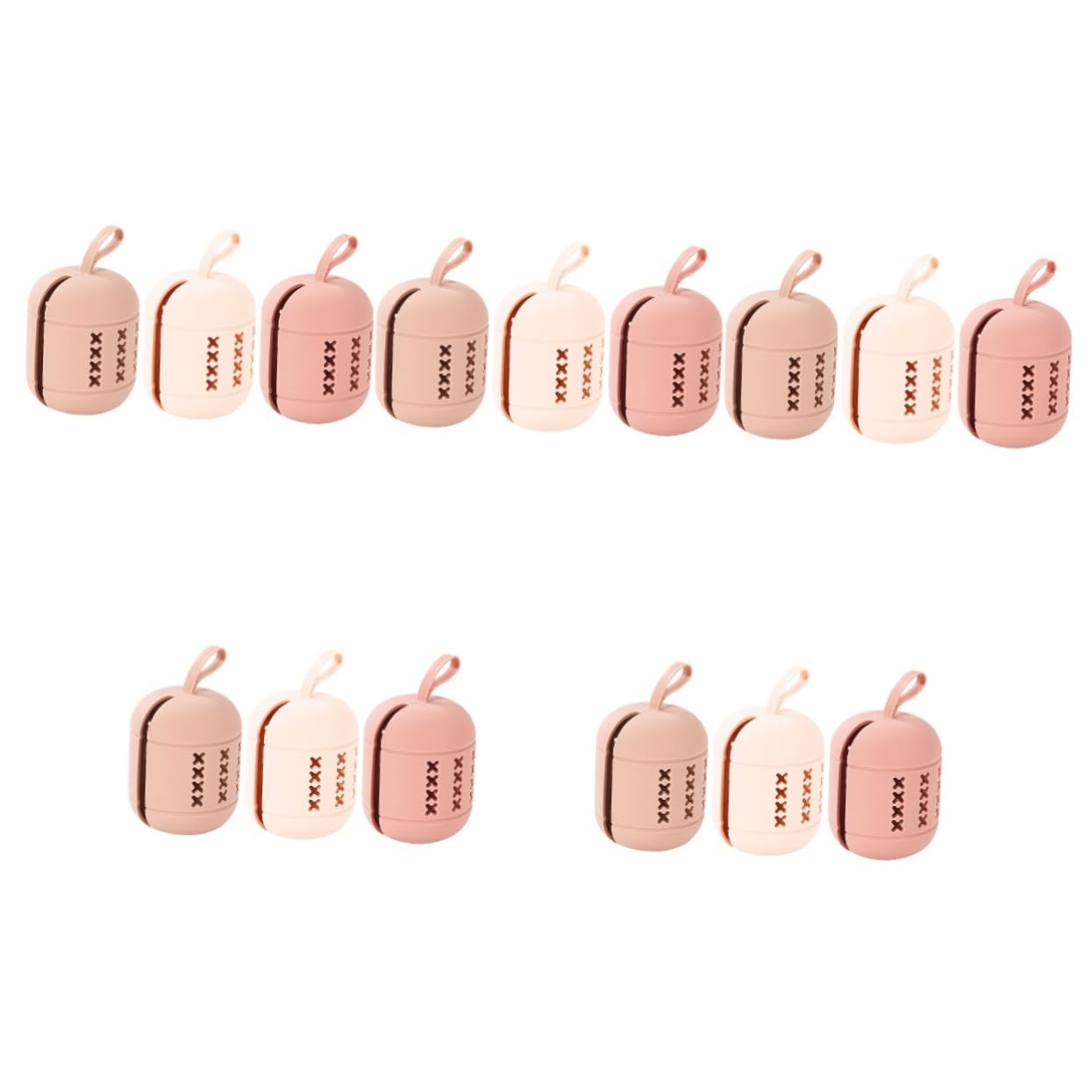 FRCOLOR 15stücke Make-up Schwamm Aufbewahrungsbox Tragbarer Staubschutz Für Kosmetik-schwämme Atemaktive Reise-halterung Für Beauty-